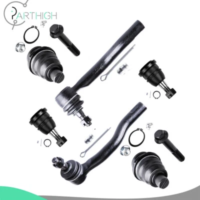 6x rótula de extremo de varilla de amarre delantera para Infiniti QX56 2004-2013 Nissan Titan Foto 1 de 4