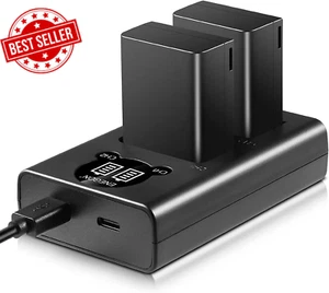 EN-EL25 EN-EL25A Battery 2-Pack 1600 Mah and Smart LED Dual Charger Kit for Niko - Picture 1 of 12