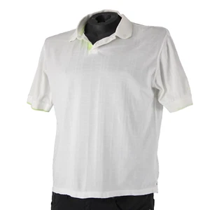 Camisa polo Burberry Golf talla M blanca verde lima con cuello 100 % algodón - Imagen 1 de 24