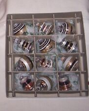Radko Shiny Brite Glass Ornaments  Box of 12 New