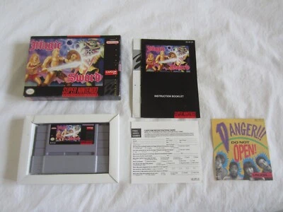 Magic Sword (SNES) Super Nintendo CIB Complete Box 1992 Capcom RARE - Image 1 of 4
