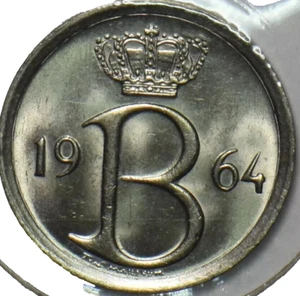 1964 BELGIUM - 25 Centimes - Uncirculated Excellent Coin - Highly Collectible 😍 - Picture 1 of 2
