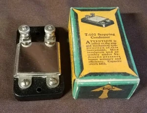 Vintage Newman Stern Teagle Radio Part T-102 Stopping Condenser 1920s .0005 Mfd. - Picture 1 of 12