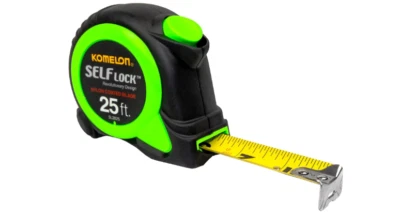 GEORGLASKO_8 Self Lock Tape Measure Smooth Nylon Coated Blade Impact Resistant Case 25 Feet