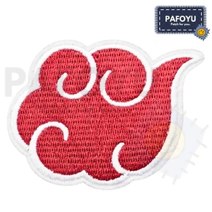 Naruto Patch Akatsuki Wolke – Itachi Sasuke Anime Bügelbild Aufnäher Flicken - Picture 1 of 2