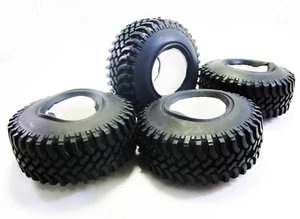 100mm Tire Set 1.9" with Foam Insert 4x1.45-1.9 Inch for 1/10 Crawler - 4 pcs - Picture 1 of 3