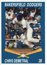 1992 Bakersfield Dodgers Cal League Cards #8 Chris Demetral