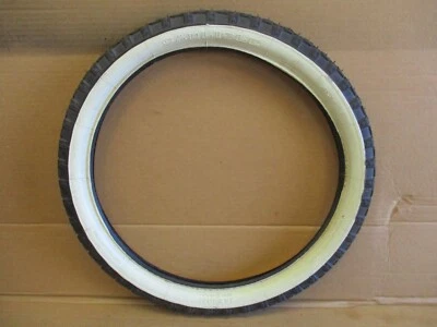 Carlisle Knobby Whitewall Schwinn Sting Ray Rear Tire 20x2.125 USA NOS Original - Image 1 of 4