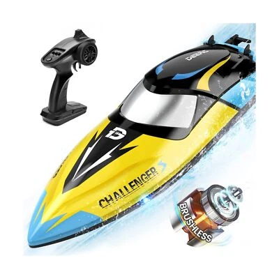 DEERC Brushless RC Boat, 30+ mph Fast Remote Control Boats with Never Capsize... - Image 1 of 4