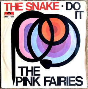 THE PINK FAIRIES - THE SNAKE / DO IT - 7" 45 RPM ITALY 1971 - RED DISC - EX/EX - Picture 1 of 4