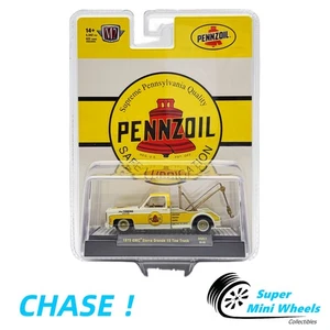CHASE ! M2 Machines 1:64 1975 GMC Sierra Grande 15 Tow Truck Penzoil – Yellow - Picture 1 of 2