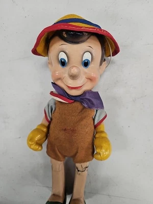 Muñeca Pinocho Composición De Colección Walt Disney Productions Knickerbocker Años 40 Foto 1 de 4