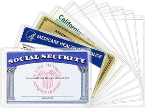 Neu Medicare Kartenetui Schutzhüllen, Sozialversicherung transparent  - Bild 1 von 7