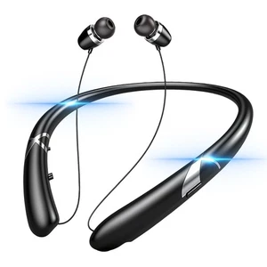 Neckband Bluetooth Headphones, Retractable Headphone Design & IPX5 Sweatproof... - Bild 1 von 6