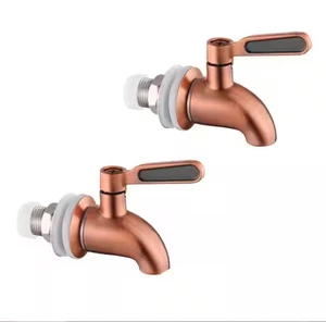 Grifo para bebidas Lukvuzo de 2 manijas con caño de acero inoxidable de grado alimenticio paquete de 2 - Imagen 1 de 6