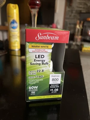 A19 LED Light Bulbs, 60 Watt Equivalent, Energy Efficient 9W, E26 Standard Base, - Image 1 of 3