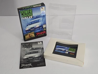 Power Drive Rally (Atari Jaguar, 1995) Complete CIB w/ Manual & Protector - Image 1 of 4