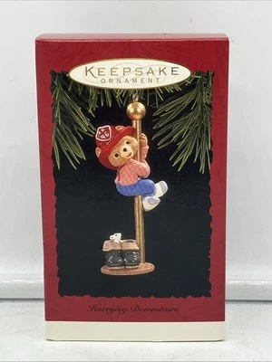 1996 Hallmark Keepsake Christmas Ornament Hurrying Downstairs - FREE SHIPPING - Image 1 of 4