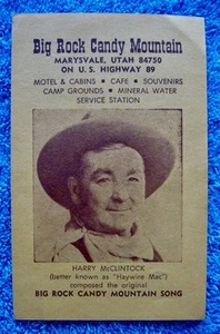 Opuscolo BIG ROCK CANDY MOUNTAIN 1978; CANZONE Harry McClintock; Marysvale; Utah - Foto 1 di 6