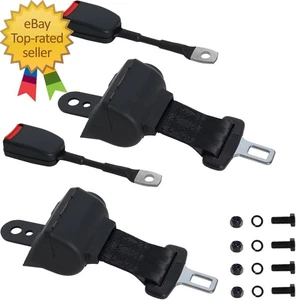 Upgraded Golf Cart Seat Belts Kit Universal Retractable for Golf Carts Compatibl - Picture 1 of 8