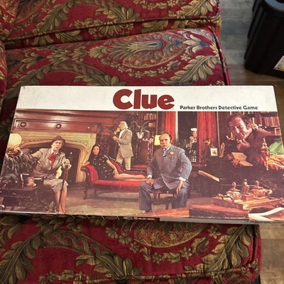 Vtg 1972 CLUE Mystery Detective Board Game Parker Brothers Complete Original Set - Image 1 of 4