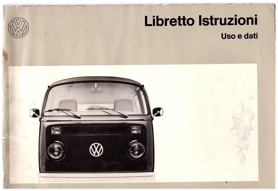 Volkswagen TYPE 2 PULMINO  - ediz. 1972 -  LIBRETTO ISTRUZIONI - Driver's Handbo - Immagine 1 di 1