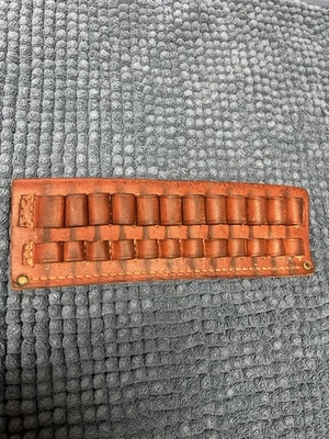 Cartucho de munición de cuero marrón Hunter 506 cinturón deslizable 12 bucles ajuste 30-06 Foto 1 de 4