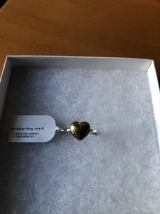 Damen 925 Silber Herz Ring Größe R - Bild 1 von 5