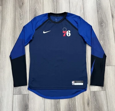 Philadelphia 76ers Nike NBA Authentics Dri-Fit Camisa Manga Larga Para Hombre Talla M Foto 1 de 4