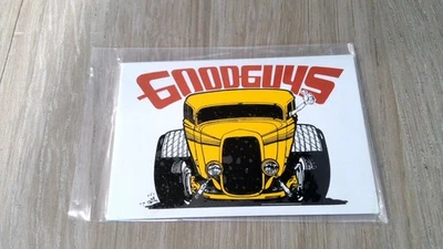 Goodguys 汽车展仪表板牌匾 美国制造 热杆 小号 全新 旧货 复古 — 第 1/2 张图片