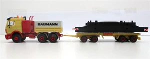 Kibri 1/87 MB Schwerlastzugmaschine, Tieflader + Ladegut BAUMANN o. OVP (3469k) - Bild 1 von 1
