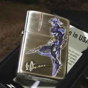 Yoshitaka Amano ZIPPO Final Fantasy IV Dragoon Silver Antique Finish Lighter - Picture 1 of 5