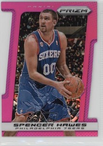 2013-14 Panini Prizm Purple Prizm Die-Cut /49 Spencer Hawes #20