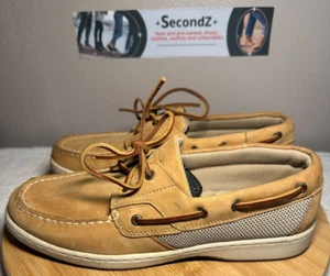 G.H. Zapatos de barco Bass Co Bass Sailer de cuero tostado para mujer talla 9,5 - Imagen 1 de 7