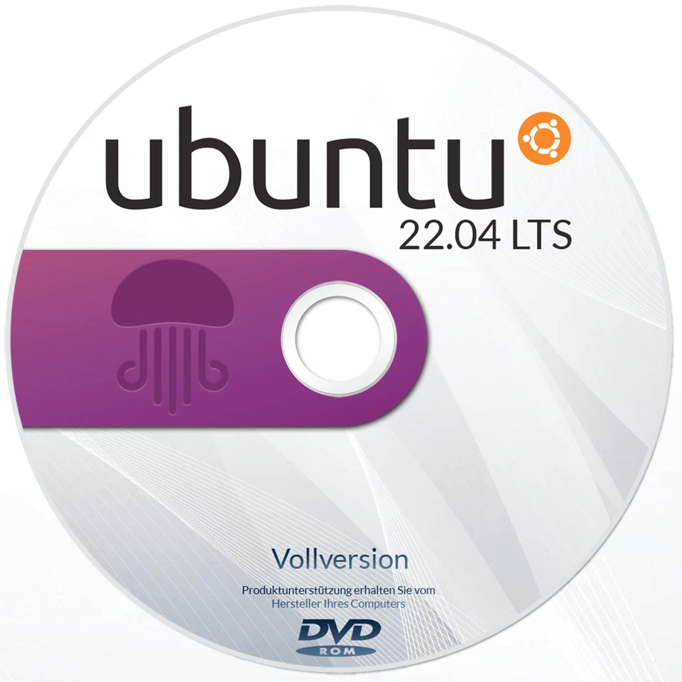 UBUNTU 22.04 LTS BOOT-DVD BOOTFÄHIGE DVD DATENRETTUNG INSTALLATION - Bild 1 von 1