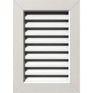 Ekena Millwork Vertical Gable Vent Functional 18" x 36" With Flat Trim Frame - Picture 1 of 4