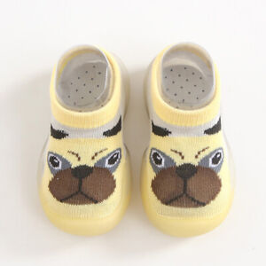 Winter Warm Kids Baby Girl Boys Toddler Anti-slip Slippers Socks Cotton Shoes