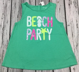 Gap Kids Girls Medium (8-9) Teal Beach Party Sequins Tank Top. Nwt - Picture 1 of 2