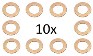 10 piezas anillo de sellado de cobre anillo de sellado junta cobre 10x16x1 mm DIN 7603 forma A - Imagen 1 de 1