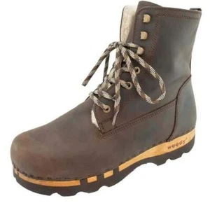 Woody Pascal Caffe Herren Stiefel Boot Leder Fellschhuh Gr. 40 - 50 Lammfell - Picture 1 of 3
