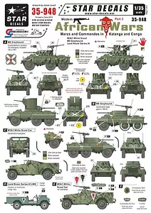 Star Decals 1/35 Modern African Wars pt3 Mercs Commandos in Katanga/Congo 35948 - Picture 1 of 2