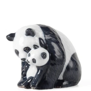 Royal Copenhagen, Figurina Panda con Cucciolo 13cm, Porcellana - Foto 1 di 3