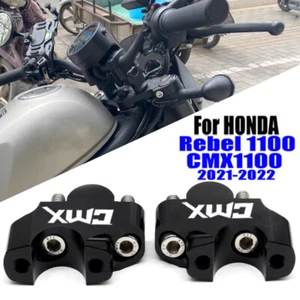 Handlebar Risers Fat Bar Riser CNC Aluminum For Honda CMX 1100 REBEL 2021-2024 - Bild 1 von 7