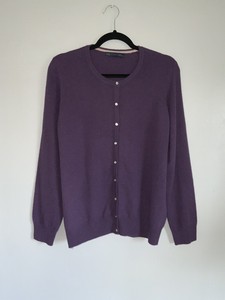 CORGI TENNIS SWEATER PURPLE CASHMERE XL-