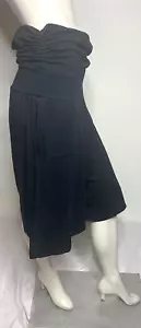 Pantalones capri OLD NAVY de maternidad para mujer negros elásticos tiro alto pierna ancha talla M - Imagen 1 de 6