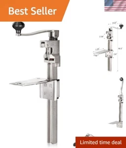 Manual Table Can Opener with Plated Steel Base For Cans Up to 11” Tall - Picture 1 of 9