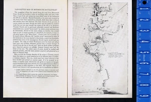 Lafayette's Map of Monmouth Battlefield - 1954 Print Plus BONUS - Picture 1 of 3