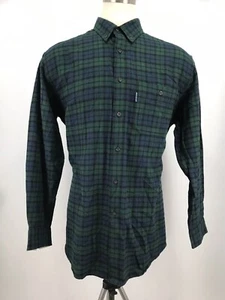 Woolrich Tartan Blue/Green Plaid Button Front Shirt Men's Size Large - Picture 1 of 6