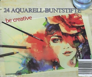 24 Aquarell-Buntstifte in der Blechdose - Neu & OVP - Bild 1 von 1