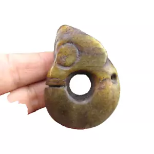 Chinese,old jade,Hongshan culture,hetian jade,rare pig dragon, pendant X(688) - Picture 1 of 7